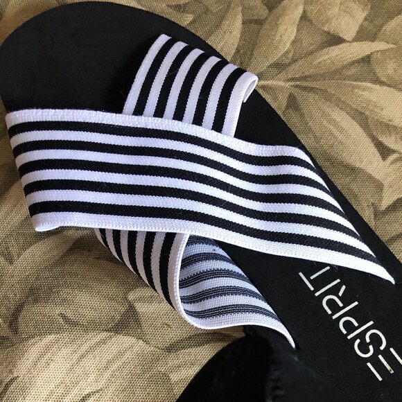 NEW Vintage Y2K ESPRIT Elastic Slide Pool Sandal - Picture 3 of 8